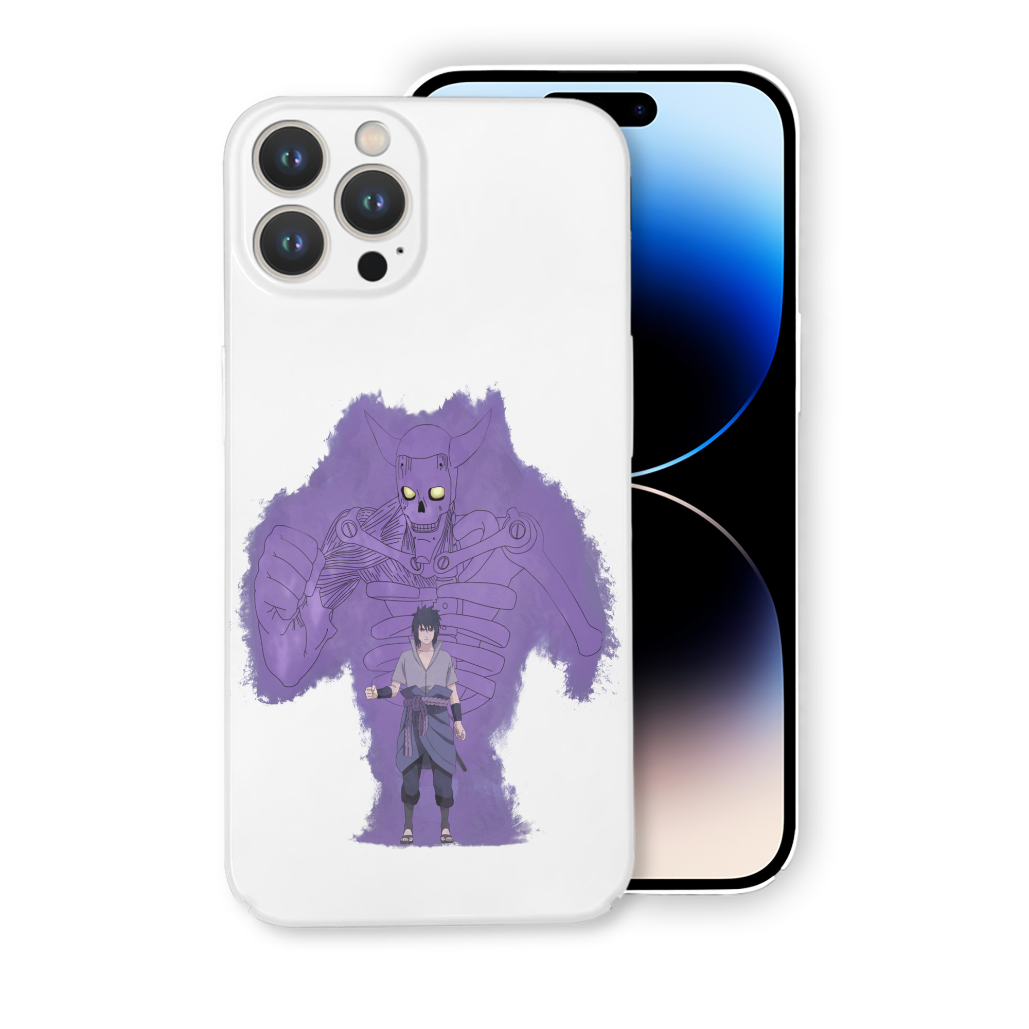 （画像用） NARUTO -ナルト- うちは サスケ Uchiha Sasuke 【iPhone 14シリーズ対応】ハードケース